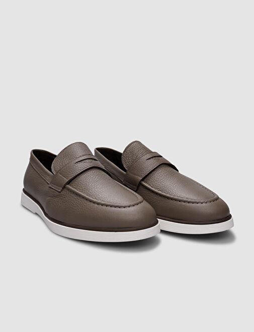 %100 Hakiki Deri Vizon Erkek Günlük Ayakkabı - Görsel 3