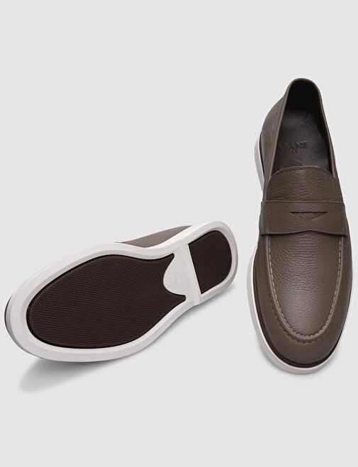 %100 Hakiki Deri Vizon Erkek Günlük Ayakkabı - Görsel 5