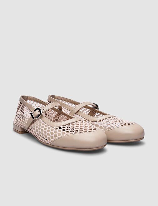 Cabani Ayakkabı Bej Kadın Deri Babet 124704 - Görsel 3