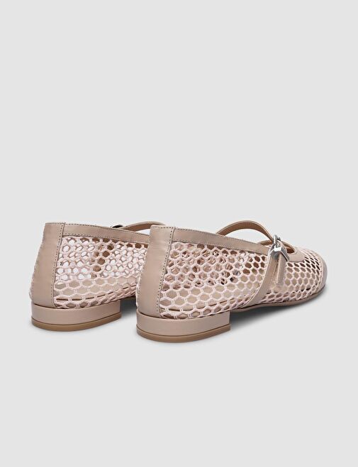 Cabani Ayakkabı Bej Kadın Deri Babet 124704 - Görsel 4
