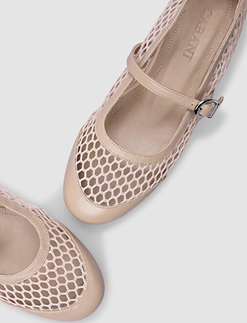 Cabani Ayakkabı Bej Kadın Deri Babet 124704 - Görsel 5