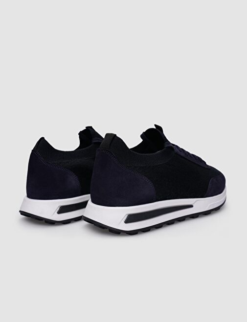 Triko Lacivert Bağcıklı Erkek Sneaker - Görsel 4