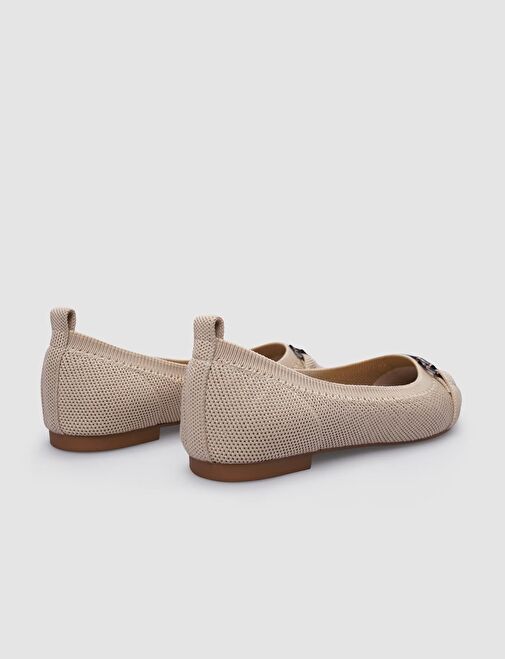 Cabani Ayakkabı Bej Kadın Babet 124740 - Görsel 4