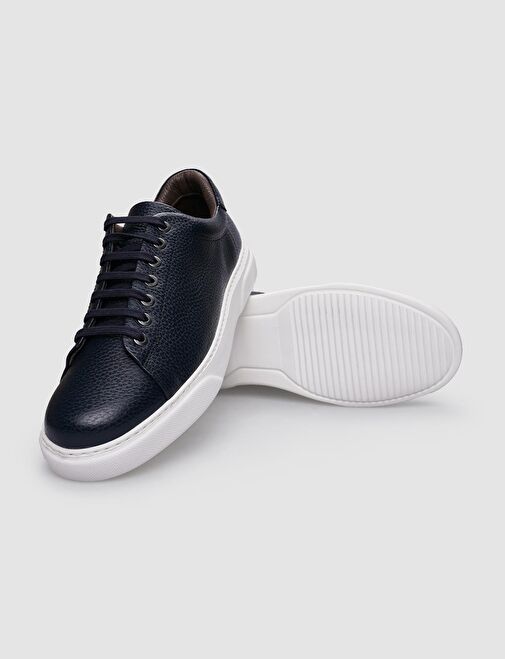 Cabani Ayakkabı Lacivert Erkek Deri Sneaker 102257 - Görsel 5