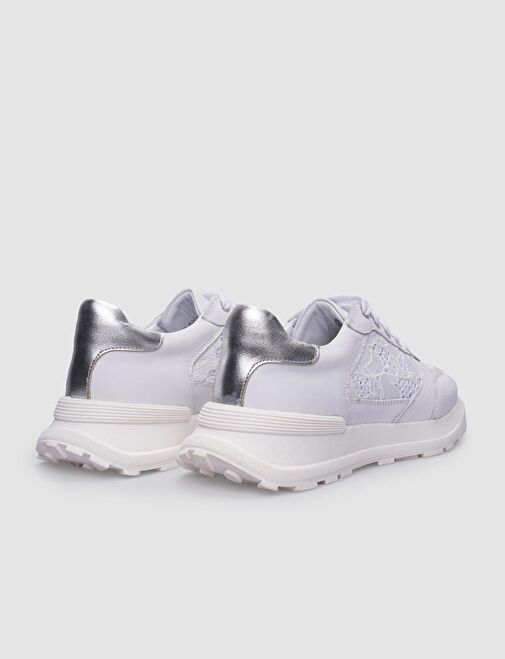 Cabani Ayakkabı Bej Kadın Deri Sneaker 125043 - Görsel 4