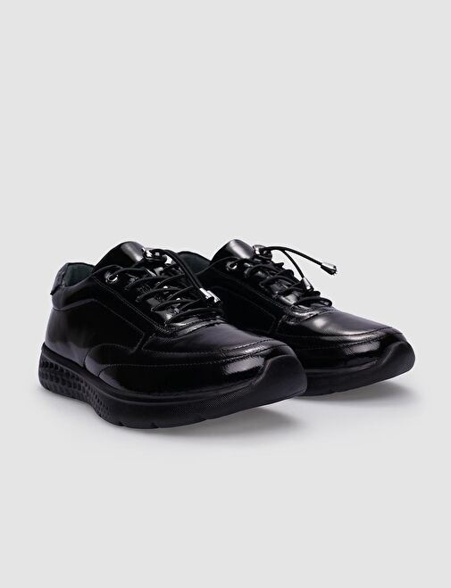 Cabani Ayakkabı Siyah Kadın Rugan Günlük Ayakkabı 125299 - Görsel 3