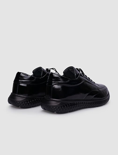 Cabani Ayakkabı Siyah Kadın Rugan Günlük Ayakkabı 125299 - Görsel 4