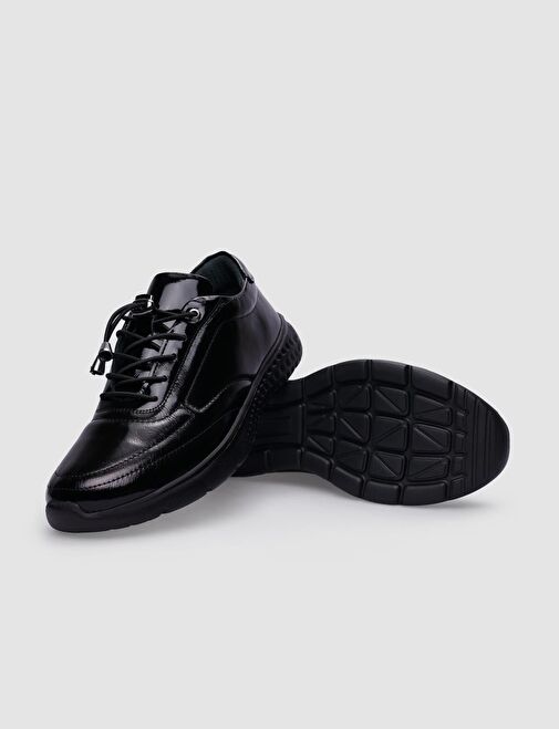 Cabani Ayakkabı Siyah Kadın Rugan Günlük Ayakkabı 125299 - Görsel 5