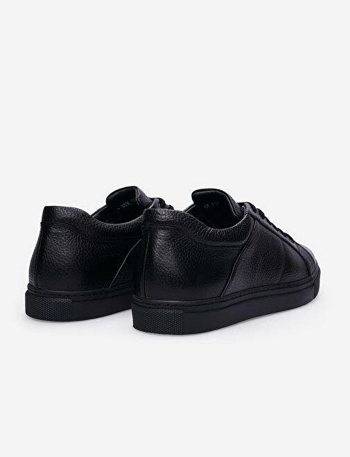 Cabani Ayakkabı Siyah Erkek Deri Sneaker 111102 - Görsel 4