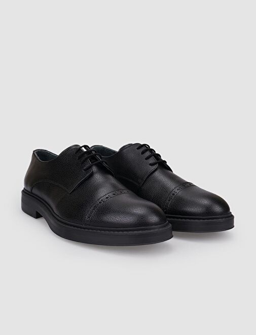 Cabani Ayakkabı Siyah Erkek Deri Günlük Ayakkabı 125775R - Görsel 3