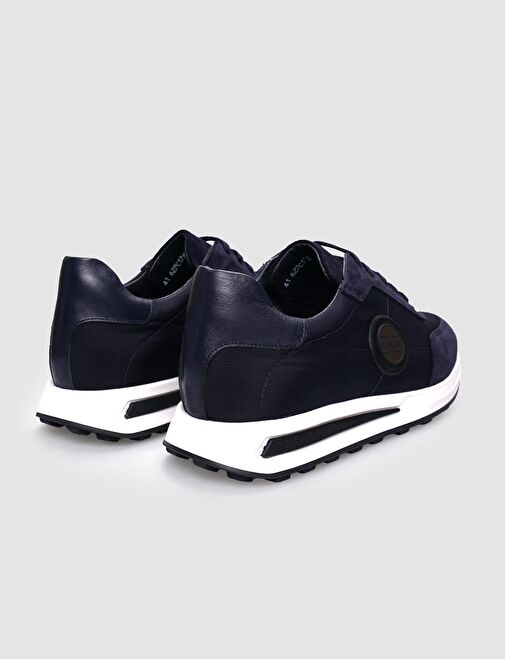 Triko Lacivert Bağcıklı Erkek Spor Ayakkabı - Görsel 4