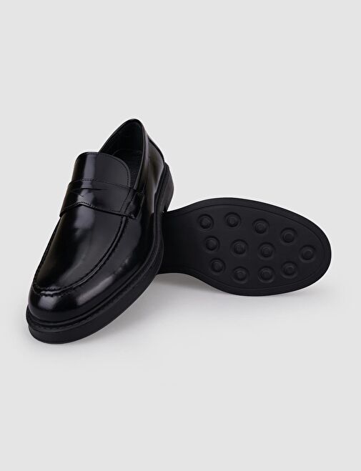 Cabani Ayakkabı Siyah Erkek Deri Loafer 124768R - Görsel 6