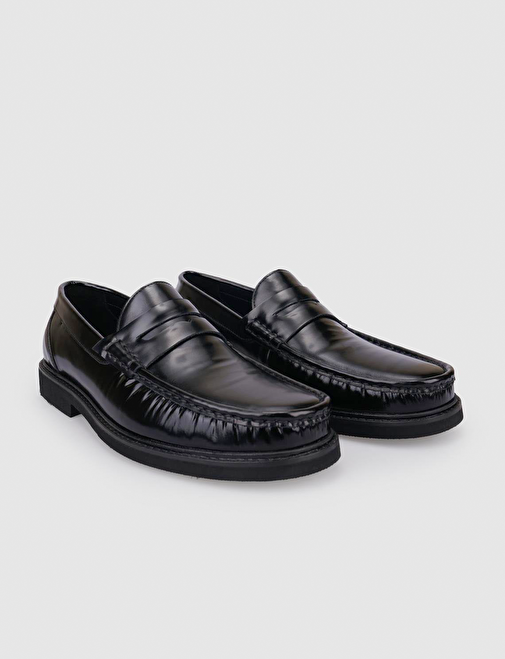 Cabani Ayakkabı Siyah Erkek Deri Günlük Ayakkabı 125888R - Görsel 3