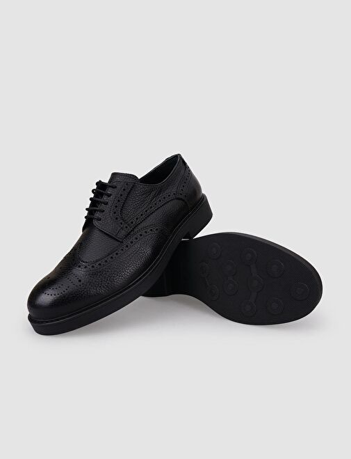 Cabani Ayakkabı Siyah Erkek Deri Günlük Ayakkabı 100660R - Görsel 5