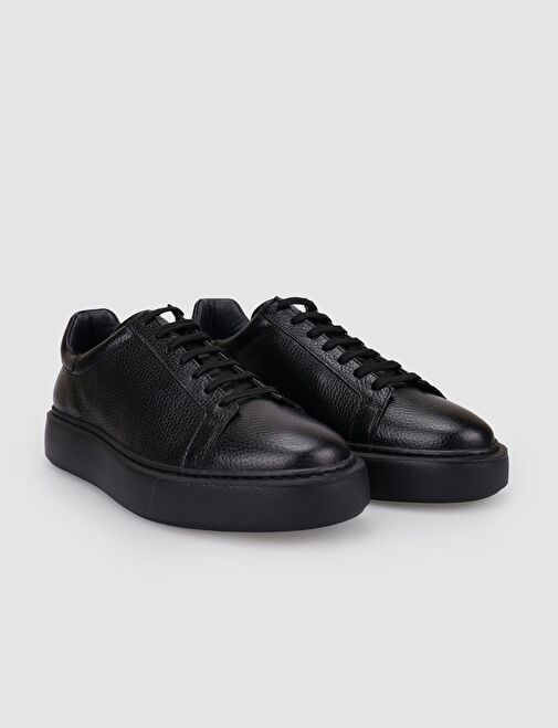 Cabani Ayakkabı Siyah Erkek Deri Sneaker 125417Y - Görsel 3