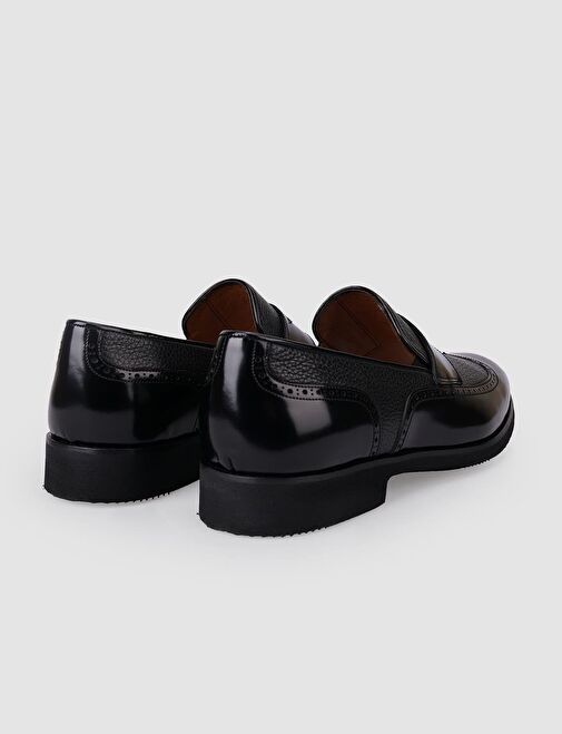 Cabani Ayakkabı Siyah Erkek Deri Klasik Ayakkabı 126001 - Görsel 4