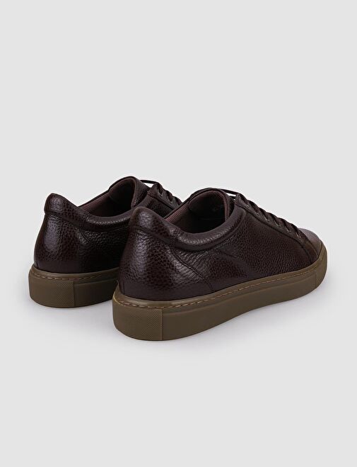 Cabani Ayakkabı Kahverengi Erkek Deri Sneaker 117680R - Görsel 4