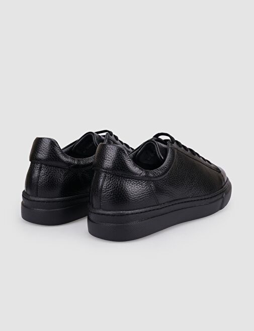 Cabani Ayakkabı Siyah Erkek Deri Sneaker 126015R - Görsel 4