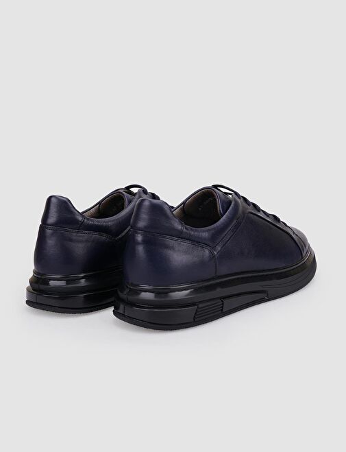 Cabani Ayakkabı Lacivert Erkek Deri Sneaker 126061 - Görsel 4