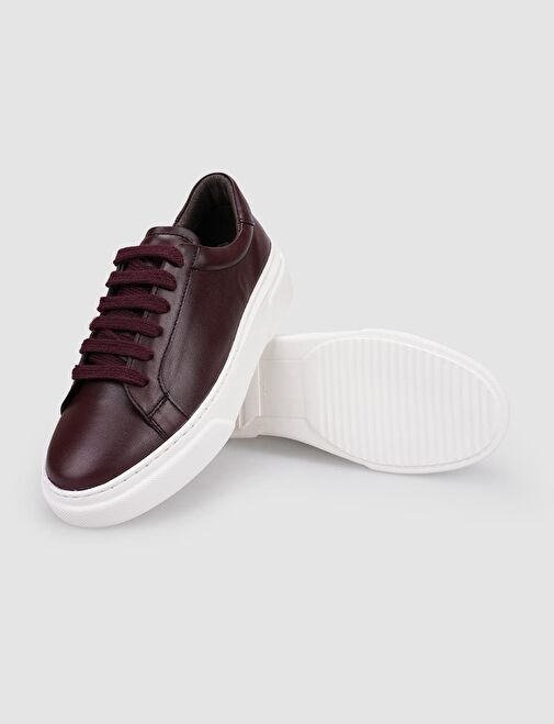 Cabani Ayakkabı Kahverengi Kadın Deri Sneaker 126063 - Görsel 5