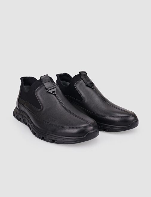 Cabani Ayakkabı Siyah Erkek Deri Günlük Ayakkabı 126069 - Görsel 3