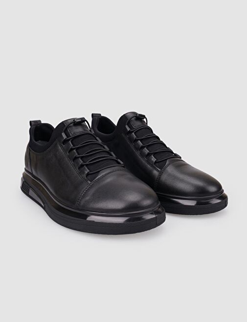 Cabani Ayakkabı Siyah Erkek Deri Günlük Ayakkabı 126071 - Görsel 3