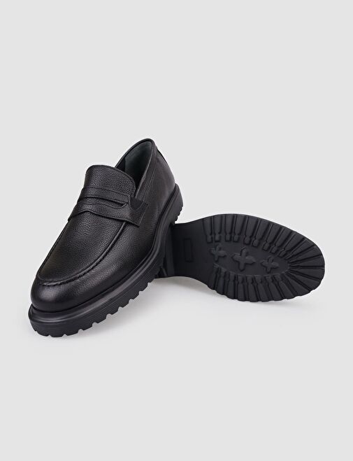 Cabani Ayakkabı Siyah Erkek Deri Günlük Ayakkabı 126072 - Görsel 5