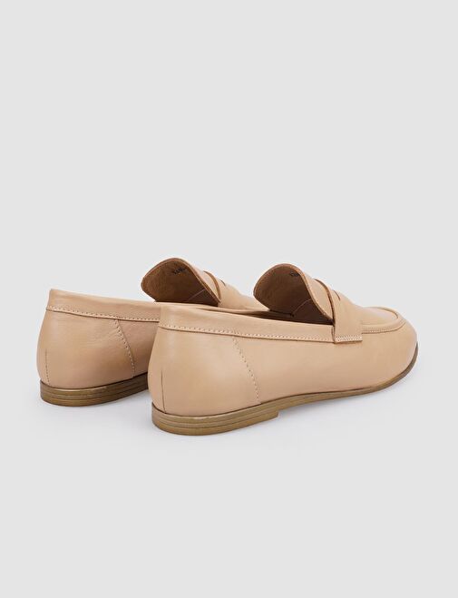 Cabani Ayakkabı Kahverengi Kadın Süet Loafer 126078 - Görsel 4