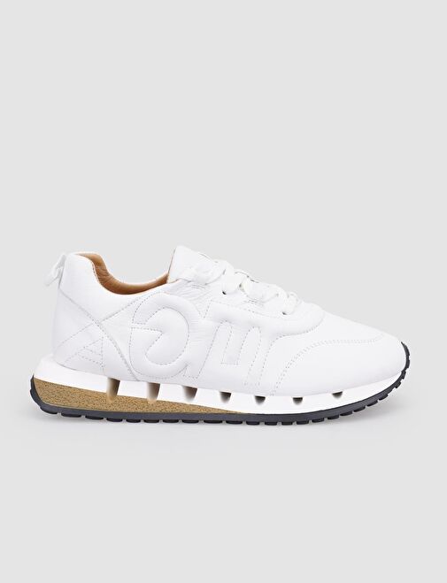 Cabani Ayakkabı Beyaz Kadın Deri Sneaker 126080 - Görsel 2