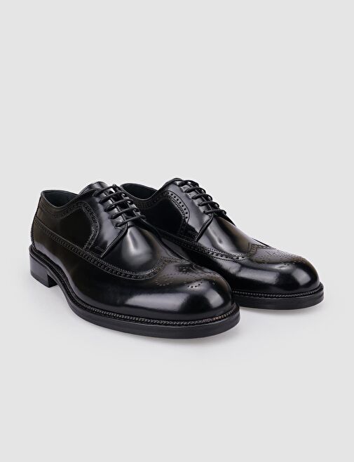 Cabani Ayakkabı Siyah Erkek Deri Klasik Ayakkabı 126082R - Görsel 3