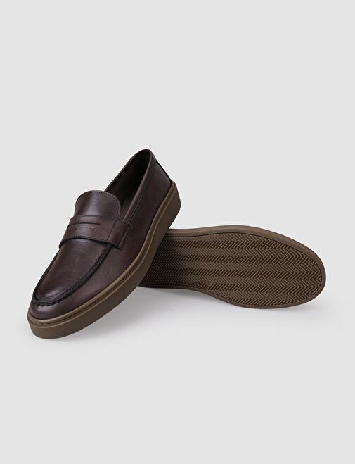 Cabani Ayakkabı Kahverengi Erkek Deri Günlük Ayakkabı 126252 - Görsel 5