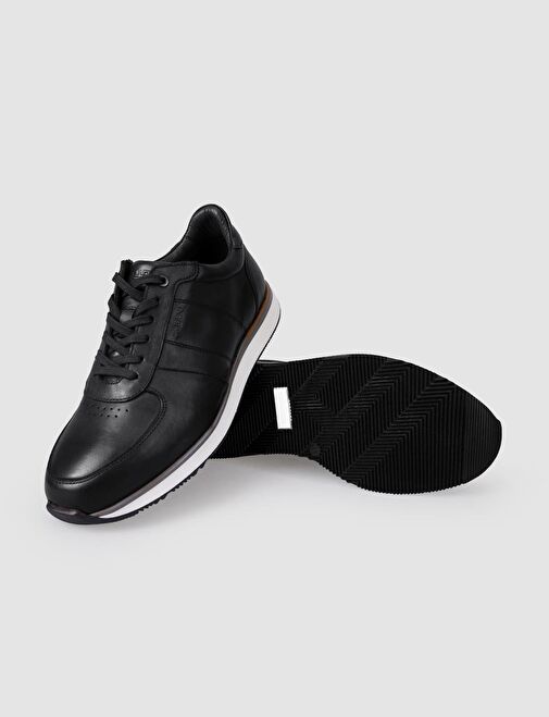 Cabani Ayakkabı Siyah Erkek Deri Sneaker 122823SC - Görsel 5