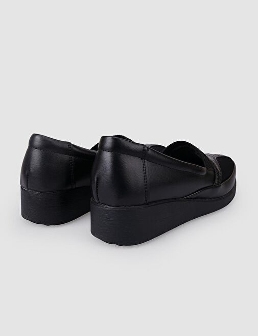 Cabani Ayakkabı Siyah Kadın Vegan Günlük Ayakkabı 126791 - Görsel 4