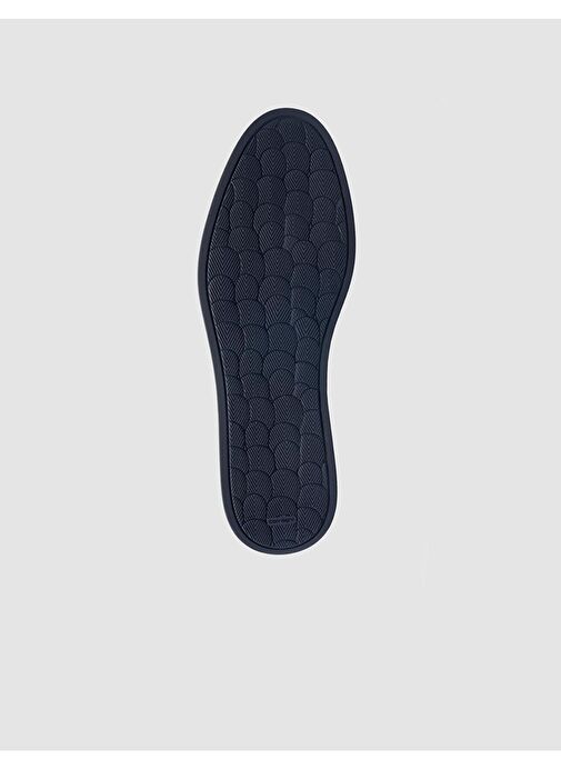 %100 Hakiki Deri Lacivert Erkek Günlük Ayakkabı - Görsel 9