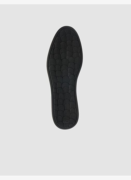 %100 Hakiki Deri Siyah Erkek Günlük Ayakkabı - Görsel 9