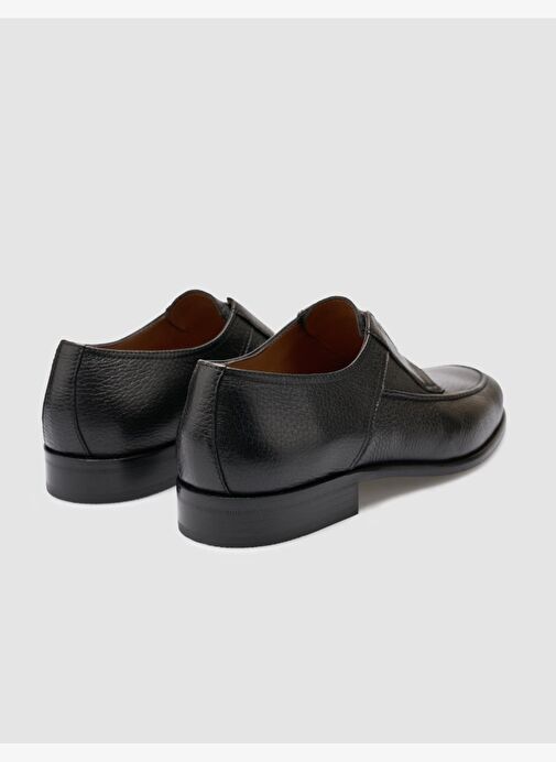 %100 Hakiki Deri Siyah Erkek Klasik Ayakkabı - Görsel 4