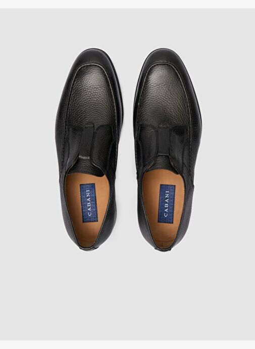 %100 Hakiki Deri Siyah Erkek Klasik Ayakkabı - Görsel 5