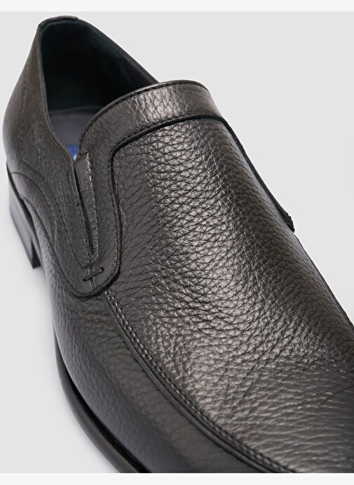%100 Hakiki Deri Siyah Erkek Klasik Ayakkabı - Görsel 7