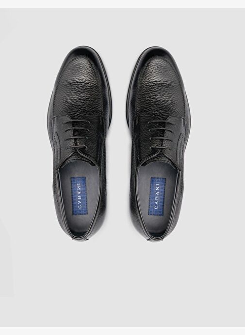 %100 Hakiki Deri Siyah Erkek Klasik Ayakkabı - Görsel 5