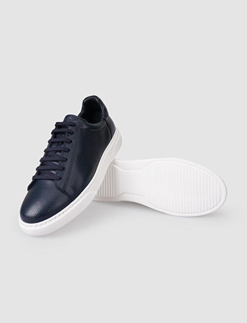Cabani Ayakkabı Lacivert Erkek Deri Sneaker 126829 - Görsel 5
