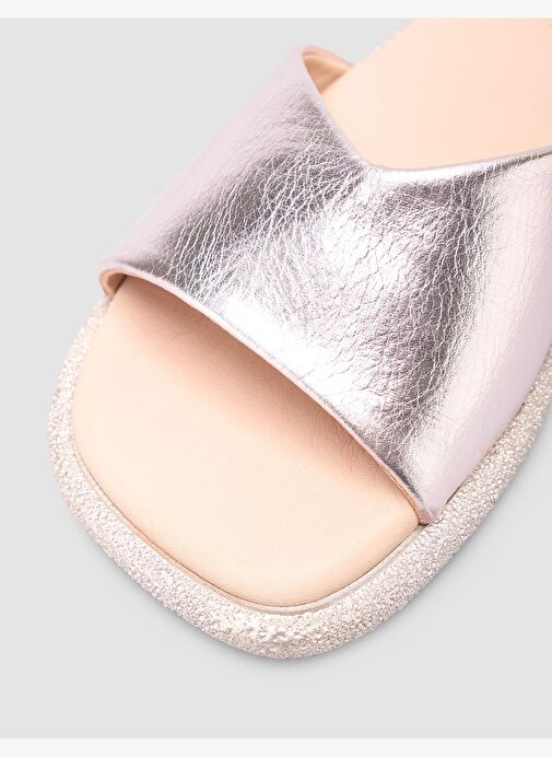 %100 Hakiki Deri Pembe Kadın Terlik - Görsel 8