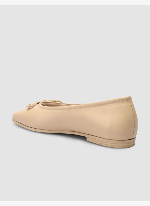 %100 Hakiki Deri Vizon Kadın Babet - Görsel 6