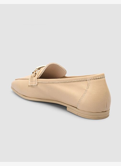 %100 Hakiki Deri Vizon Kadın Loafer - Görsel 6