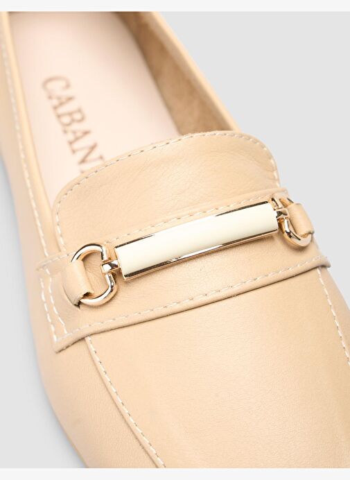 %100 Hakiki Deri Vizon Kadın Loafer - Görsel 7