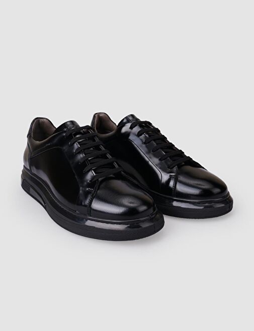 Cabani Ayakkabı Siyah Erkek Deri Sneaker 126061S - Görsel 3
