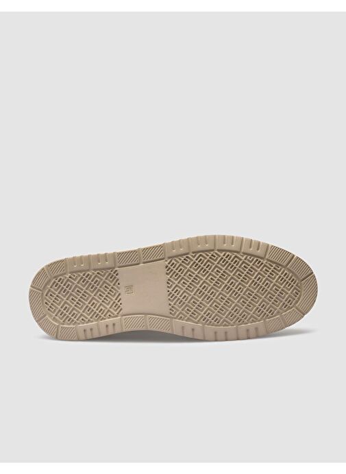 %100 Hakiki Deri Beyaz Bağcıklı Erkek Sneaker - Görsel 5