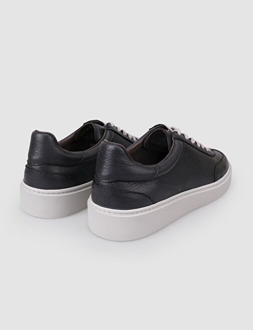 Cabani Ayakkabı Siyah Erkek Deri Sneaker 126969 - Görsel 4