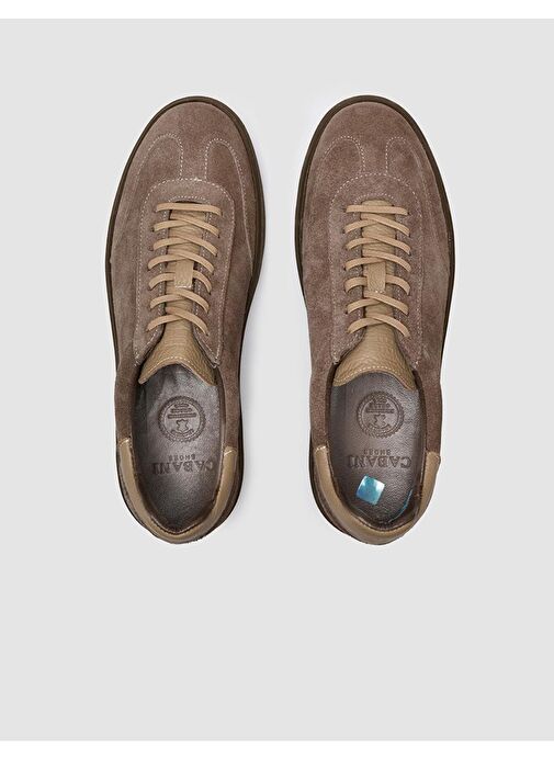 %100 Hakiki Deri Vizon Süet Erkek Spor Ayakkabı - Görsel 5