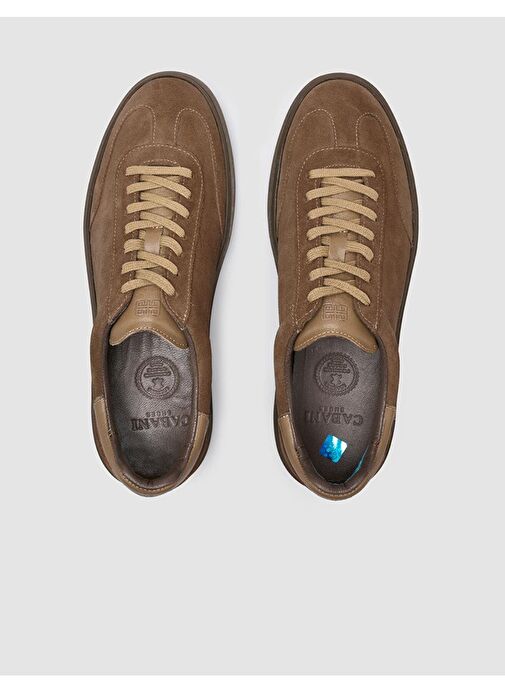 %100 Hakiki Deri Taba Süet Erkek Spor Ayakkabı - Görsel 5