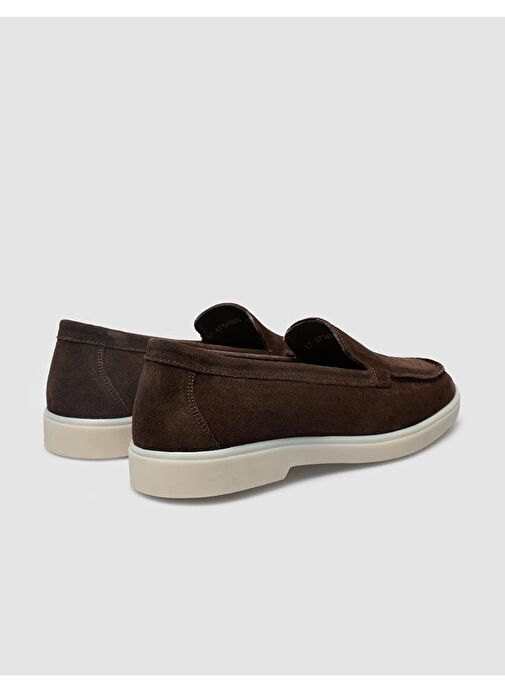 Cabani Ayakkabı Taba Kadın Süet Loafer 127116 - Görsel 4